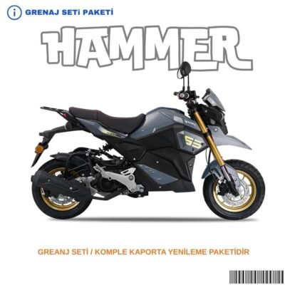 Yuki Hammer Grenaj Seti Gri 9 Parça