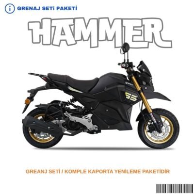 Yuki Hammer Grenaj Seti Siyah 9 Parça