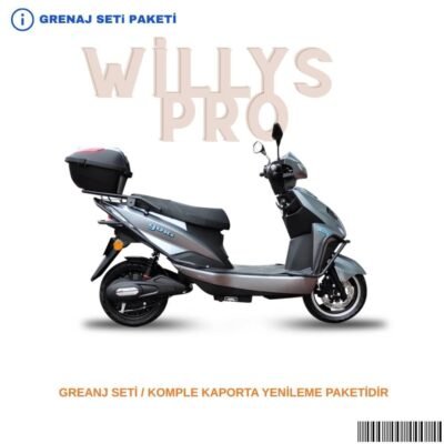 Yuki Willy Pro Grenaj Seti Gri 11 Parça