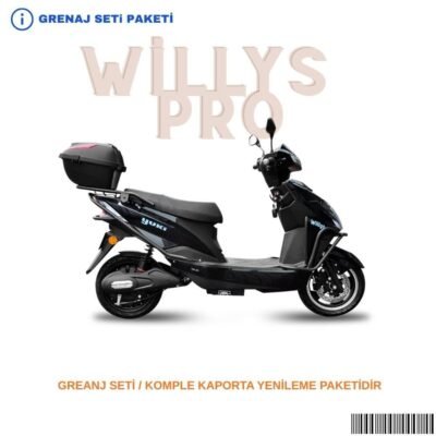 Yuki Willy Pro Grenaj Seti Siyah 11 Parça